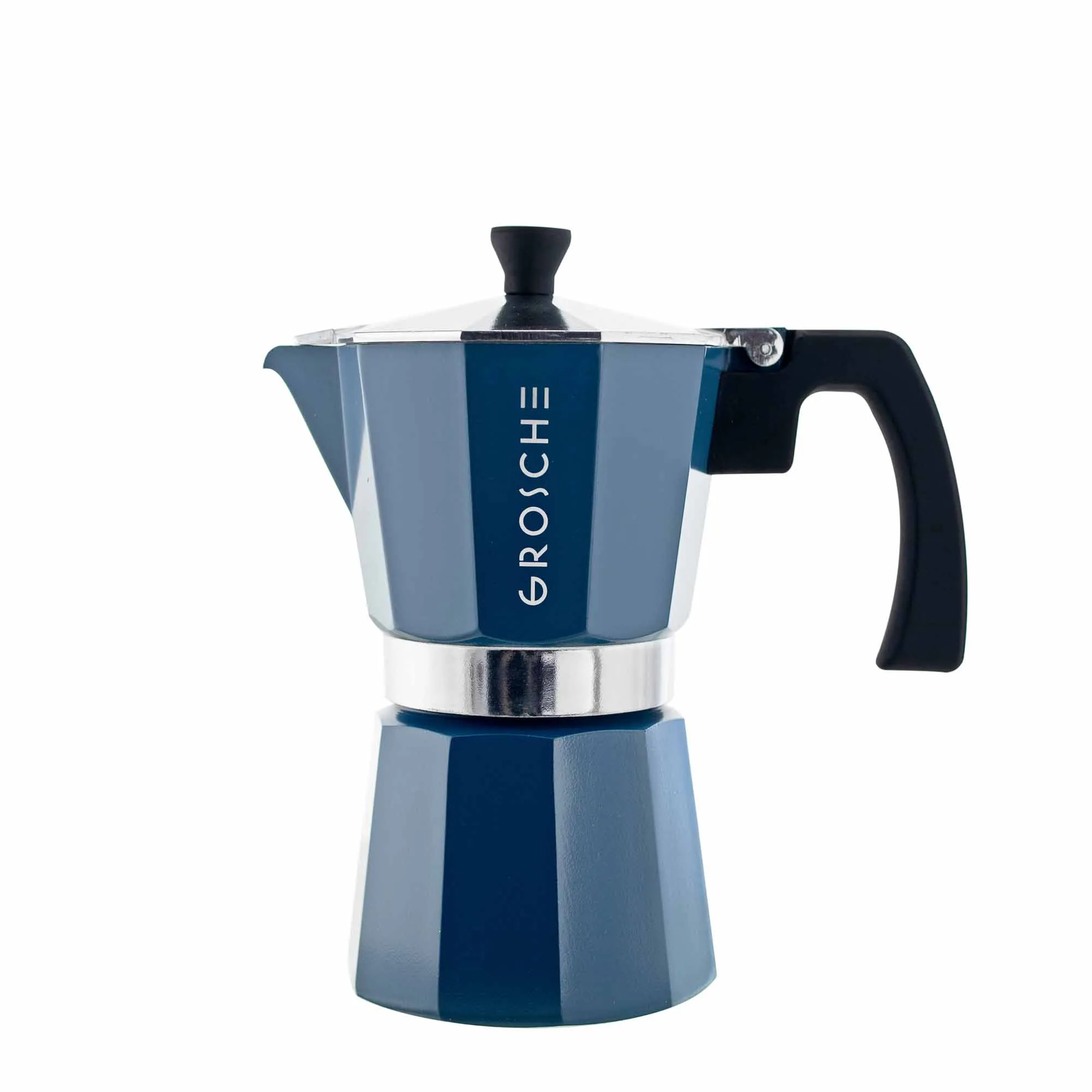 GROSCHE MILANO Stovetop Espresso Maker - Blue: 6 cup