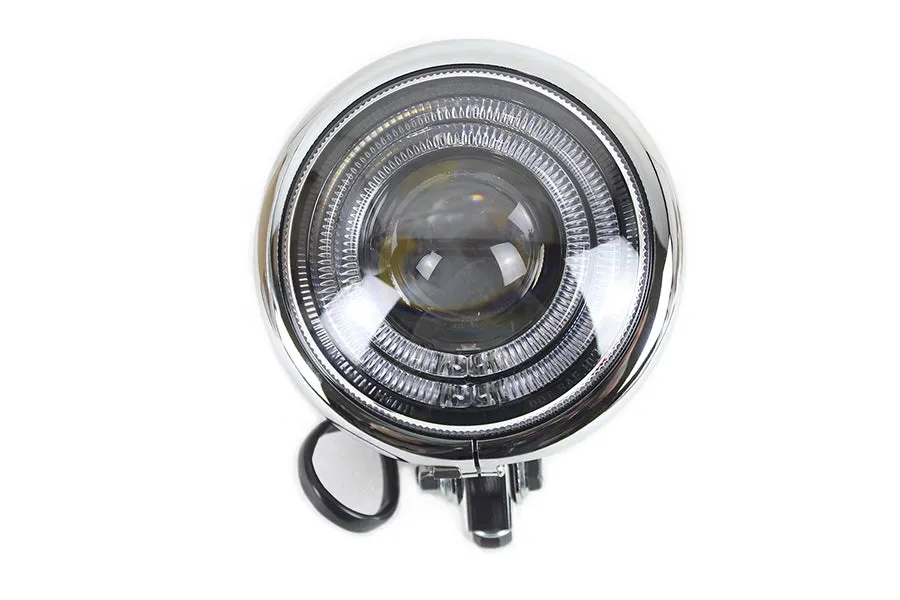HARLEY 5-3/4 inch Bates Style LED Headlamp Chrome fits 0-  All, models