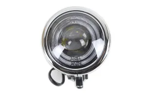 HARLEY 5-3/4 inch Bates Style LED Headlamp Chrome fits 0-  All, models