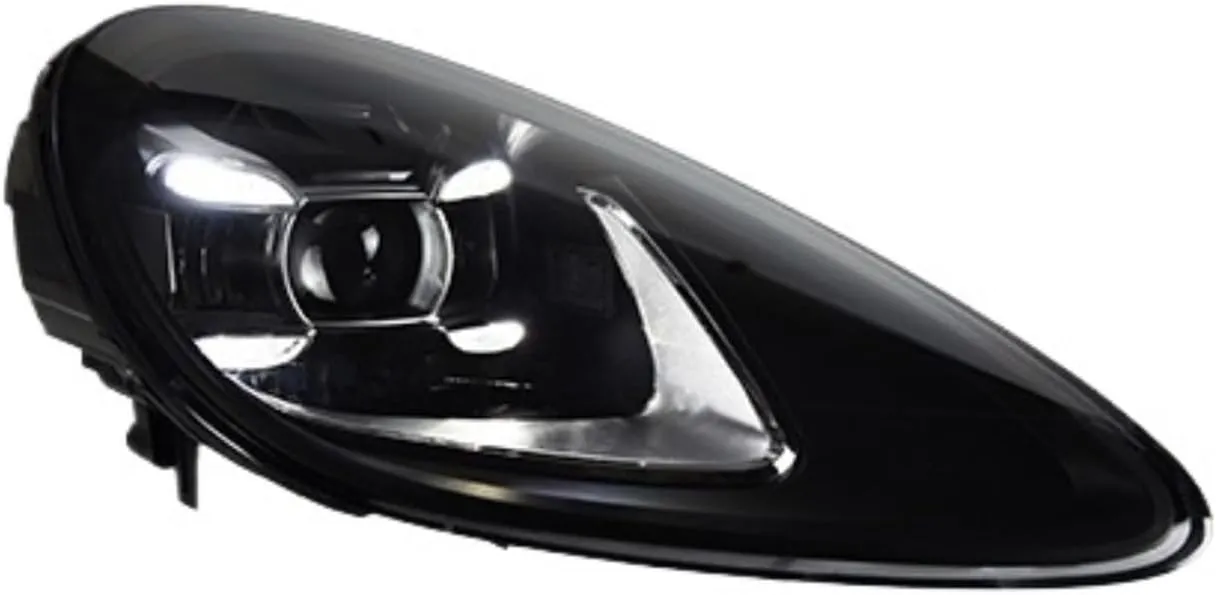 Head Lamp Compatible For Porsche Cayenne Headlight 2011-2018 Headlights Turn Signal Angel Eye Projector Lens(2011-2014,LEFT_NO AFS VERSION)