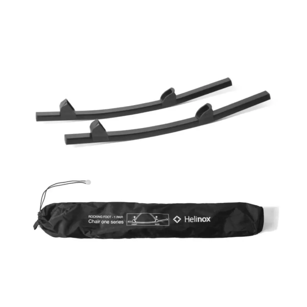 Helinox Rocking Foot One - For Chair One Only (2 Pieces) - Black