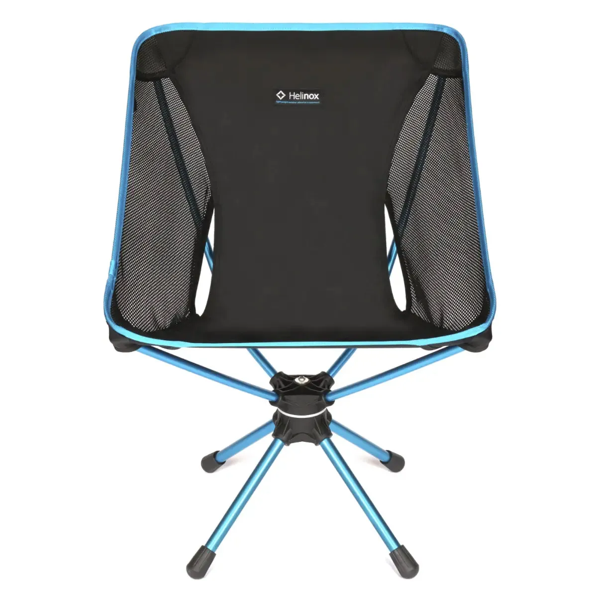 Helinox Swivel Chair - Lightweight Camping Chair - Black / Cyan