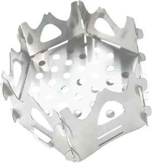 Hexagonal Shape Stainless Steel Cooking Stove Suit Camp Wild Regulable Burners For Nature Enthusiasts And Photographers
