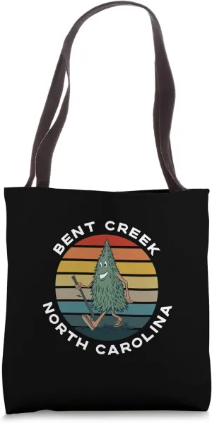 Hiking Tree Bent Creek North Carolina Camping Funny NC Tote Bag