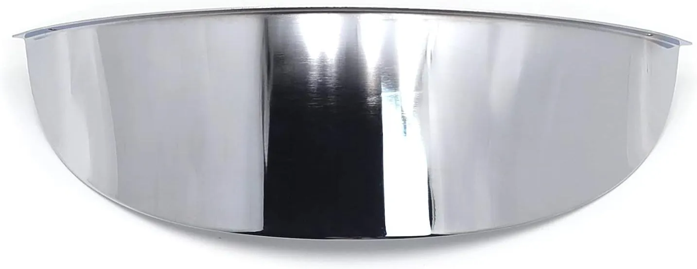 HTTMT MT325-019-CD Chrome 7 Inches Headlamp Headlight Visor Compatible with 1984-2016 Harley 7 Inches Headlamp (Aftermarket product Replace #69793-07) Softail Slim Street Glide Road King