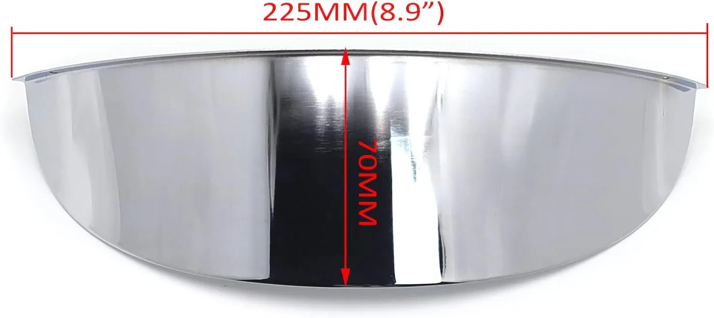 HTTMT MT325-019-CD Chrome 7 Inches Headlamp Headlight Visor Compatible with 1984-2016 Harley 7 Inches Headlamp (Aftermarket product Replace #69793-07) Softail Slim Street Glide Road King