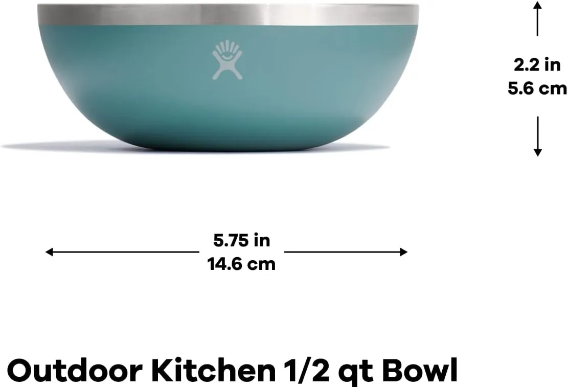 Hydro Flask Outdoor Kitchen Bowl - Stainless Steel Dinnerware Reusable Camping Gear Mess Kit - Dishwasher Safe, BPA-Free, Non-Toxic