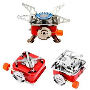 K-202 Compact & High-Quality Mini Portable Foldable Card Type Stove For Outdoor Camping