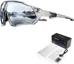 KAPVOE Cycling Glasses Men Women Polarized Sports Sunglasses With 1 Lens Or 5 Lenses MTB Mountain Bike Eyewear - K9408