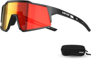 KAPVOE Polarized Glasses With 1 Lens Or 4 Lens UV Protection for Women Men Cycling Sunglasses Tr90 Frame Sports Bike K9022