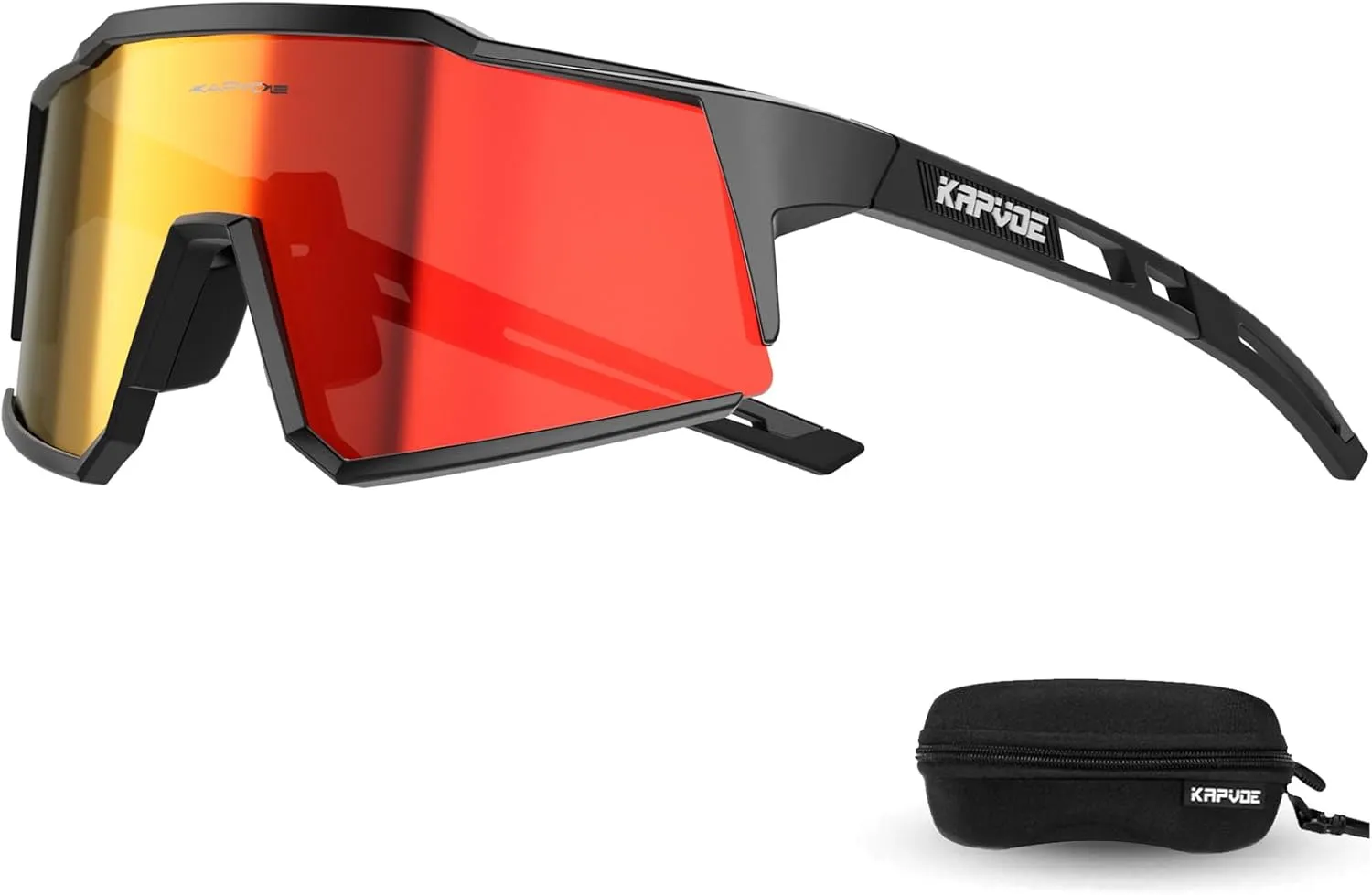 KAPVOE Polarized Glasses With 1 Lens Or 4 Lens UV Protection for Women Men Cycling Sunglasses Tr90 Frame Sports Bike K9022