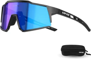KAPVOE Polarized Glasses With 1 Lens Or 4 Lens UV Protection for Women Men Cycling Sunglasses Tr90 Frame Sports Bike K9022