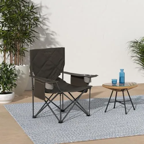 King Kong Camping Chairs for Adults with Mesh Cup Holders and Pockets