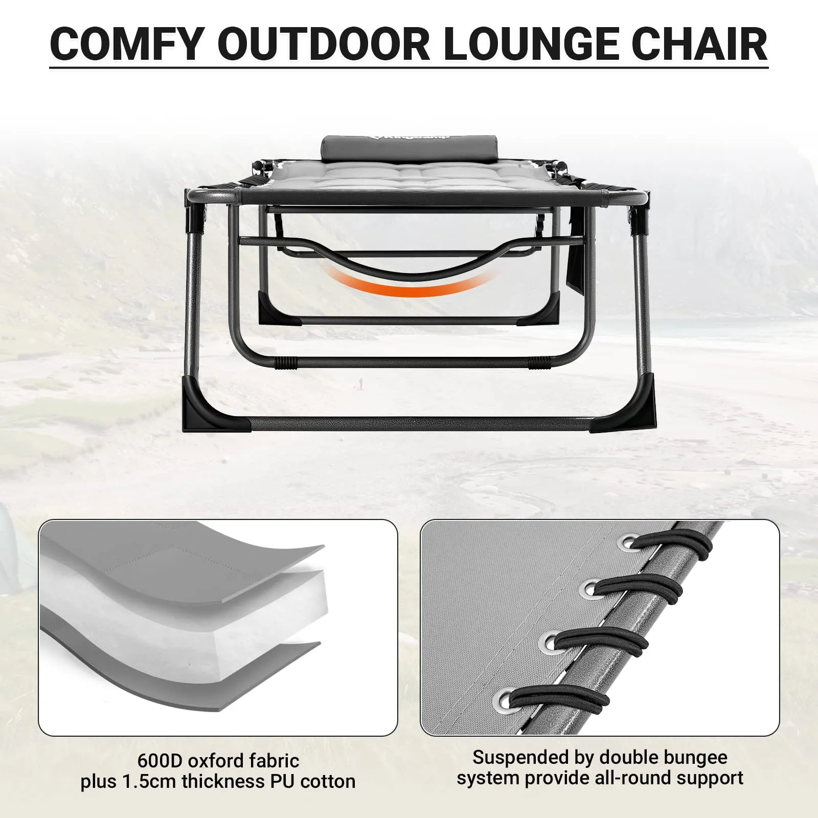 KingCamp BAVARIA Cozy Chair Set of 2