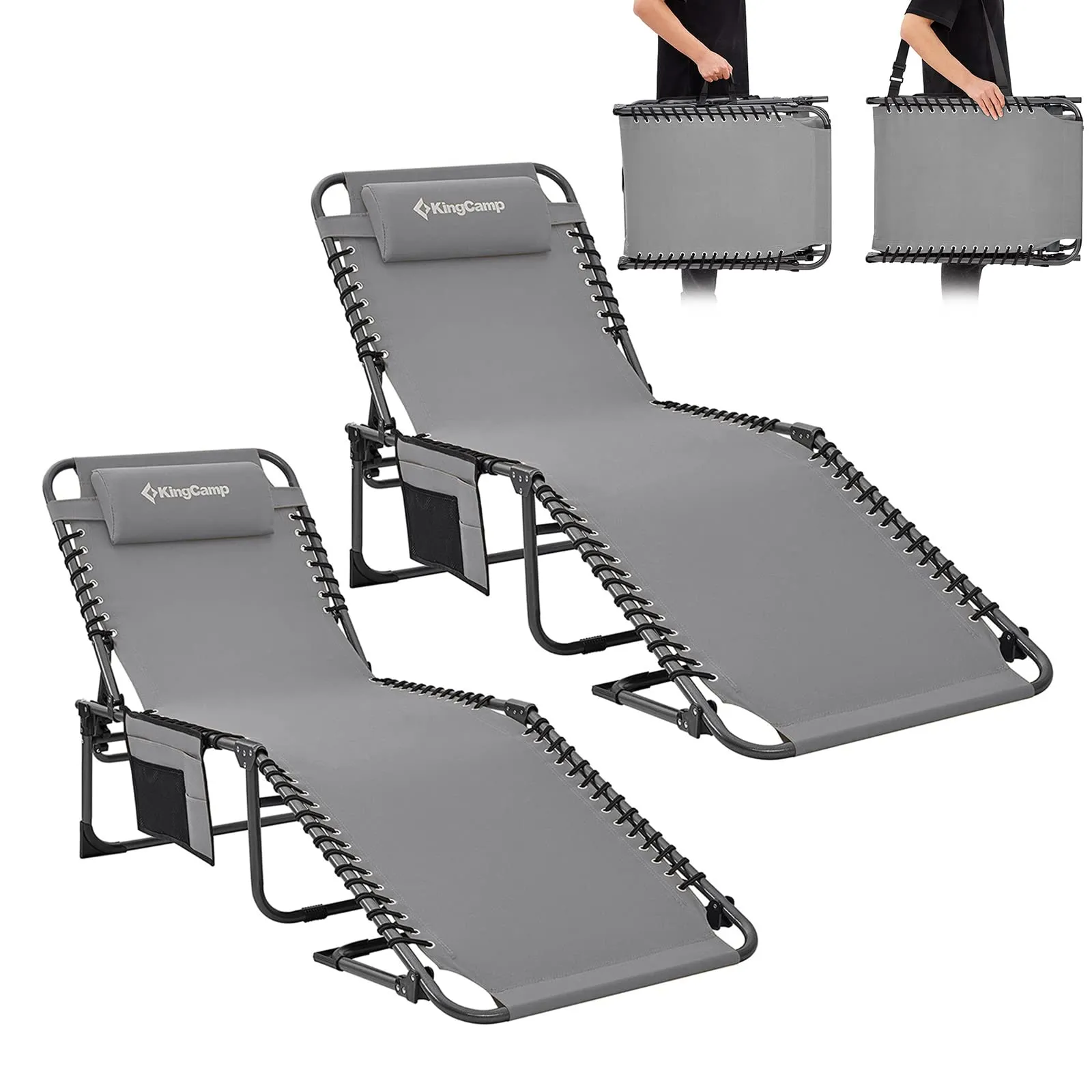 KingCamp BERLIN Outdoor Chaise Lounge Chair