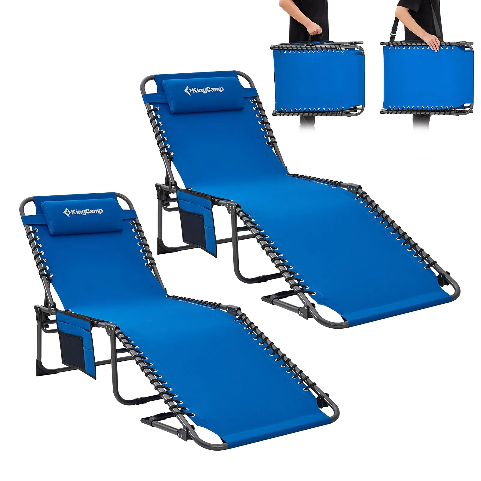 KingCamp BERLIN Outdoor Chaise Lounge Chair