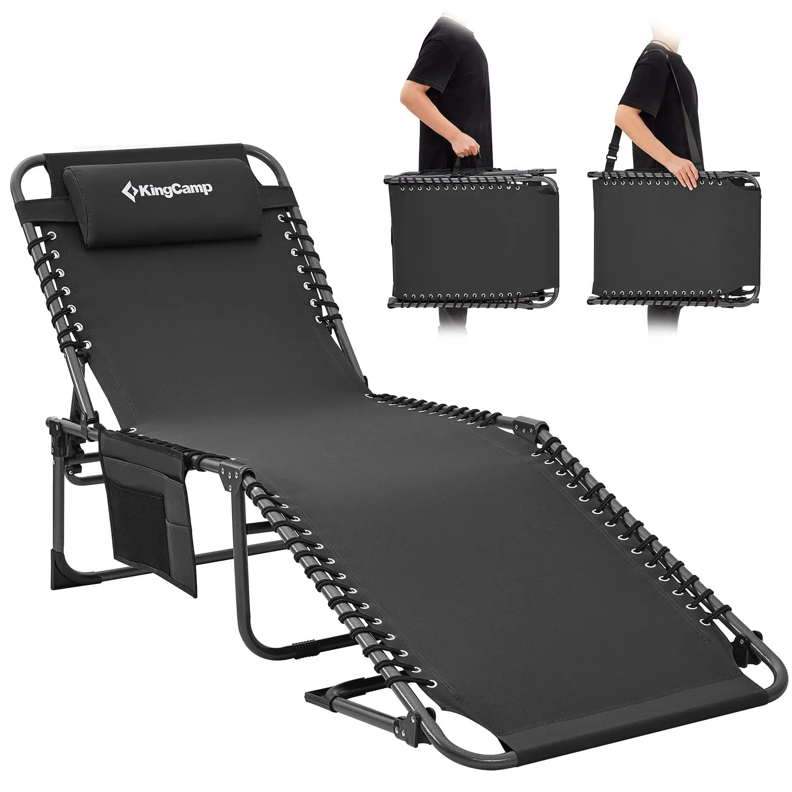 KingCamp BERLIN Outdoor Chaise Lounge Chair
