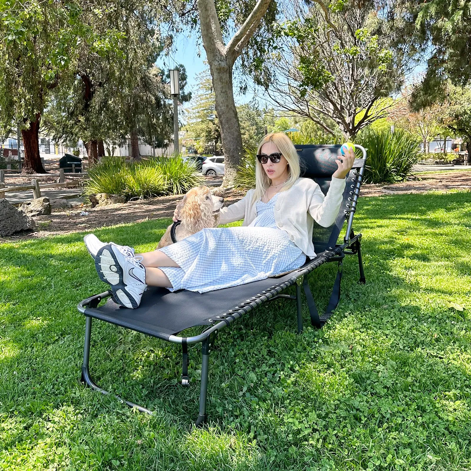KingCamp BERLIN Outdoor Chaise Lounge Chair