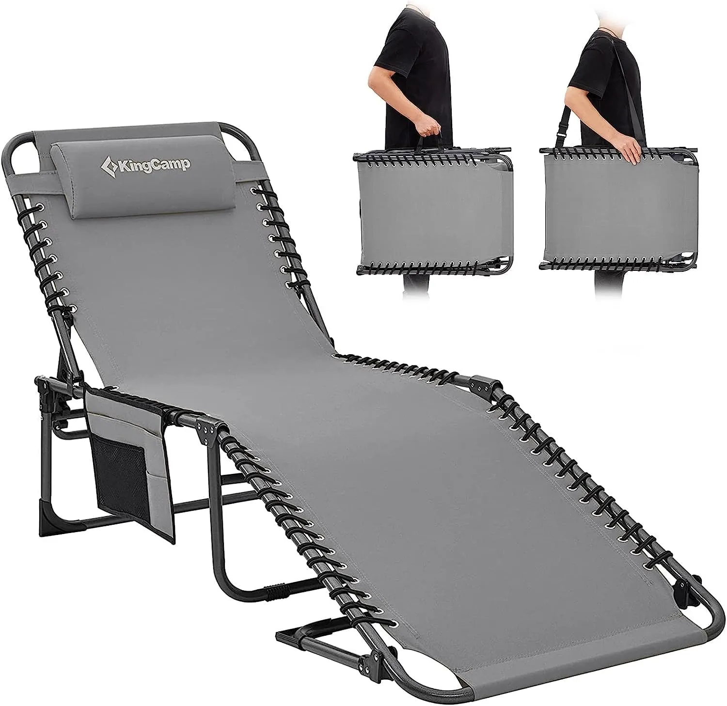 KingCamp BERLIN Outdoor Chaise Lounge Chair