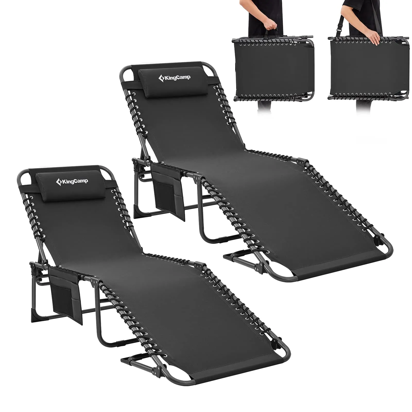 KingCamp BERLIN Outdoor Chaise Lounge Chair