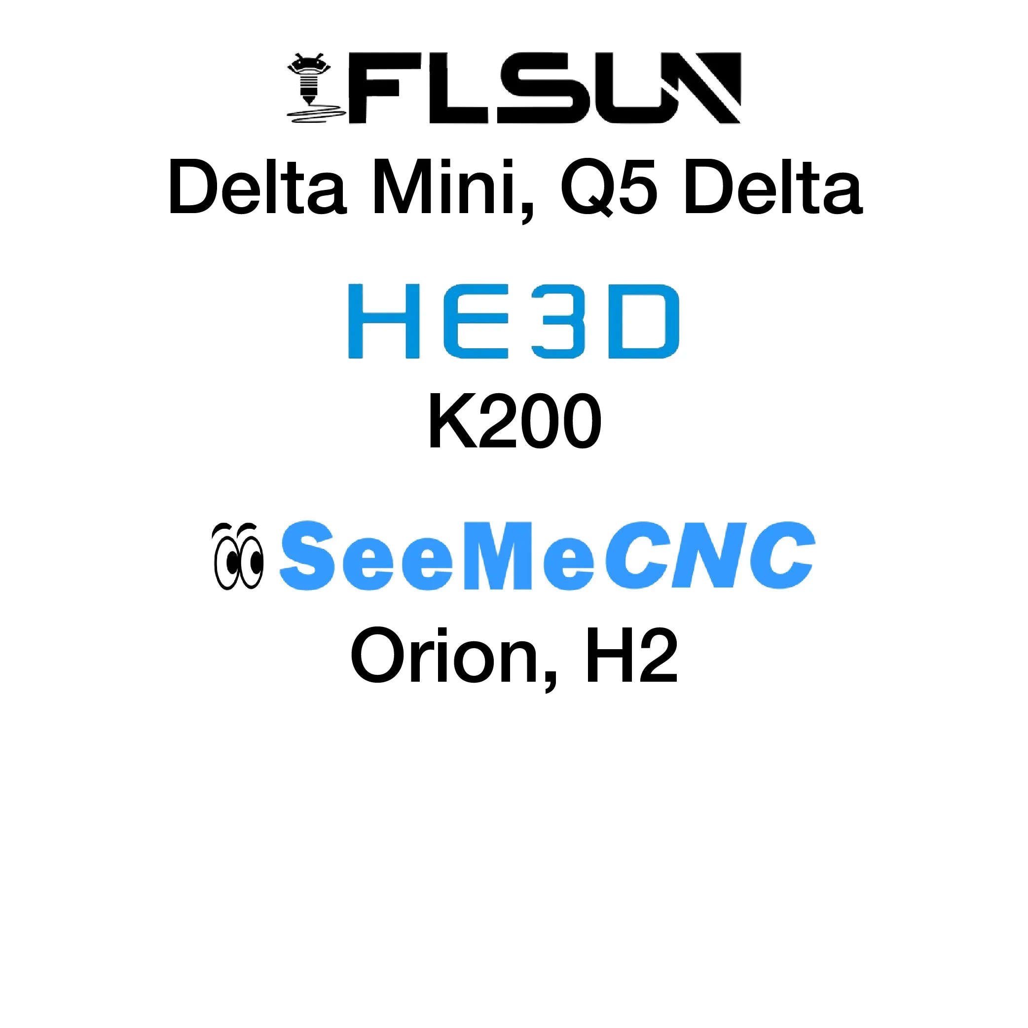 Kit with PEX - FLSUN Q5 Delta and Delta Mini - Ø220