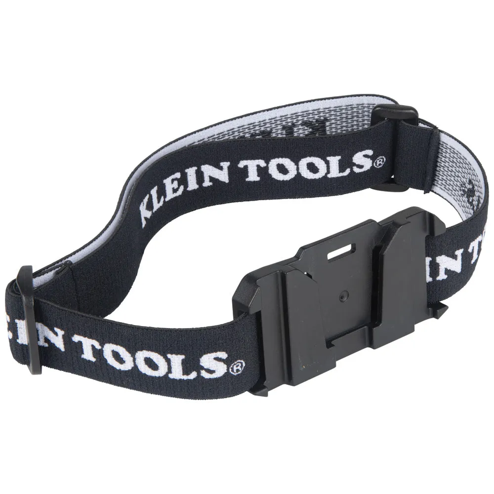 Klein Tools Rechargeable Headlamp with Fabric Strap, 400 Lumens, All-Day Runtime