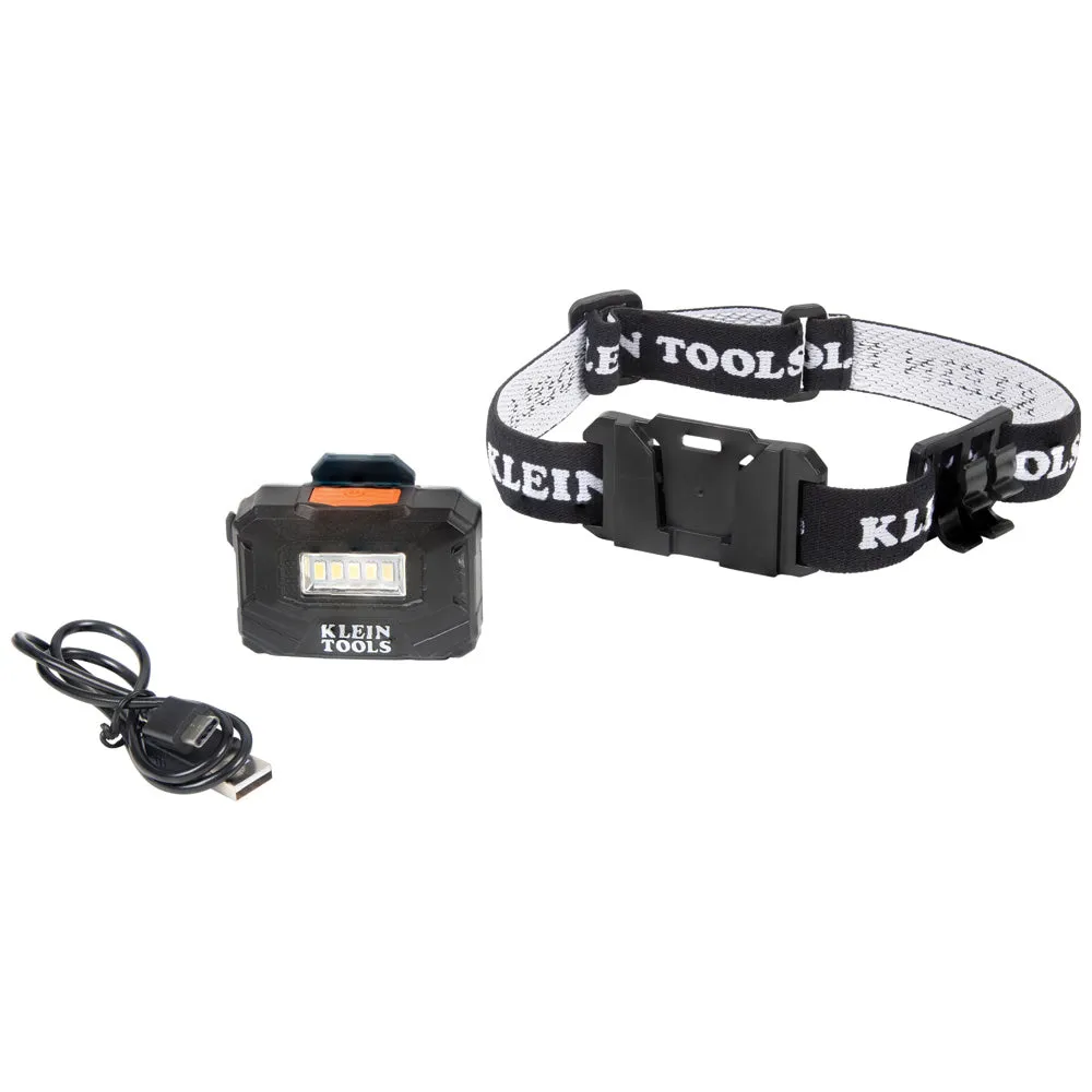 Klein Tools Rechargeable Light Array LED Headlamp with Adjustable Strap
