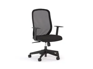Knight's Flex 2.0 Mesh Back Chair, Black Upholstery Seat, Unassembled