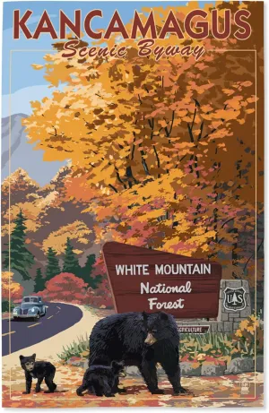 Lantern Press 16x24 Inch Giclee Art Print Wall Decor, White Mountain National Forest, New Hampshire, Kancamagus Scenic Byway