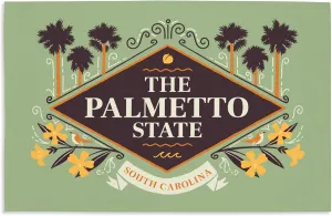 Lantern Press 16x24 Inch Giclee Print, Charleston, South Carolina, State Motto Crest, State Series