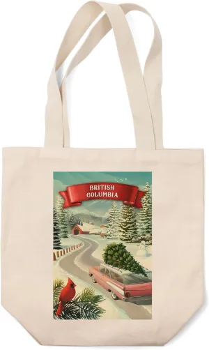Lantern Press British Columbia, Holiday Tradition (100% Cotton Canvas Reusable Tote Bag)