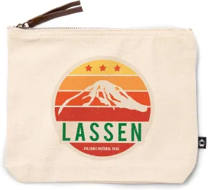 Lantern Press Lassen Volcanic National Park, California, Sun and Mountain, 100% Cotton Zipper Pouch, Travel Accessory, Go Bag