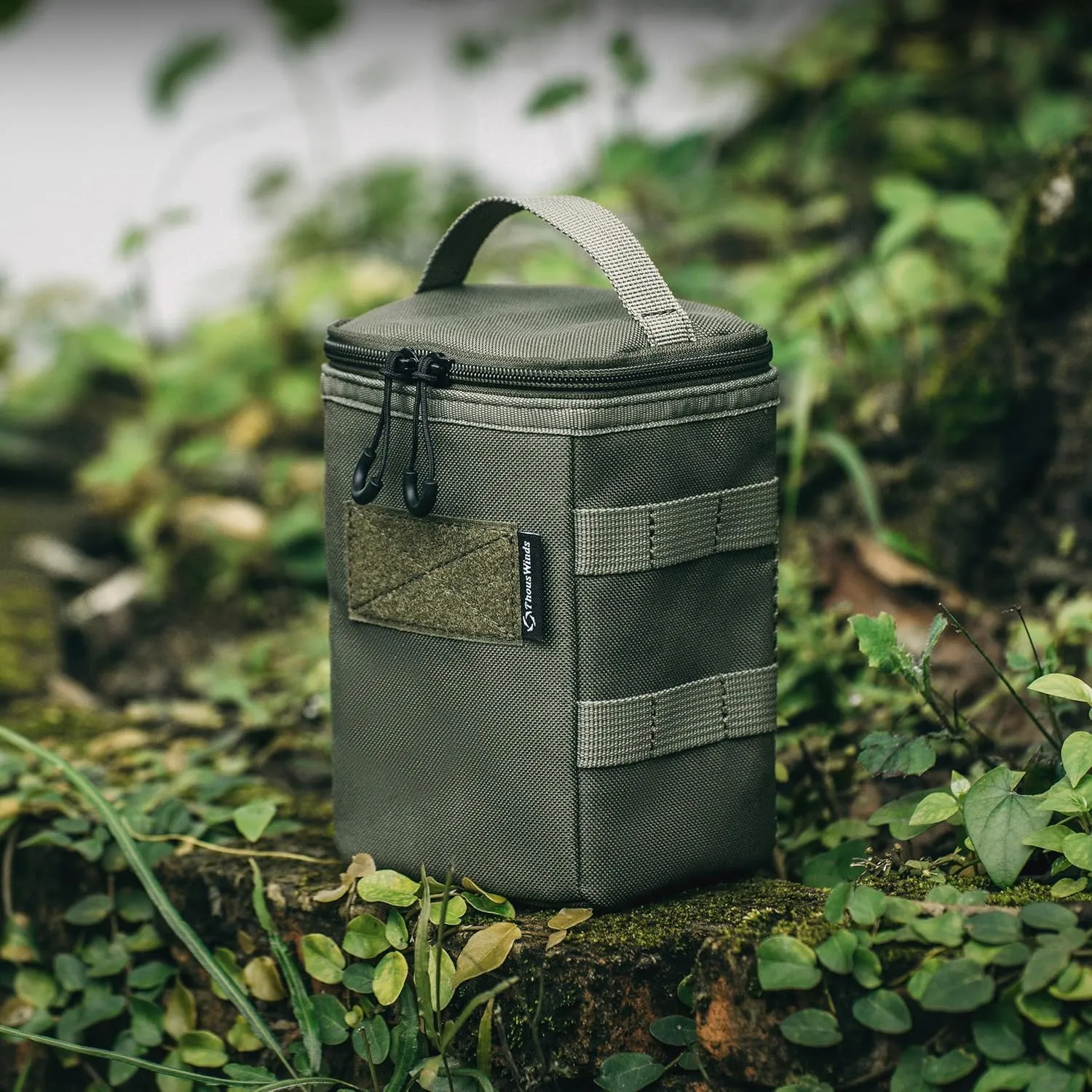 Lantern Storage Bag, Tactical Camping Storage Bag, Olive-Green