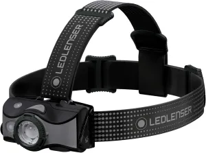 Ledlenser, MH7 Lightweight Rechargeable Headlamp with Removable Headstrap, High Power LED, 600 Lumens, Backpacking, Hiking, Camping, Black/Gray