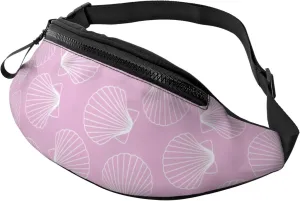 Leisure Sports Crossbody Bag Running Casual Hands-Free Wallets Waist Pack for Man Woman Father's Day for Dad Bright Shells