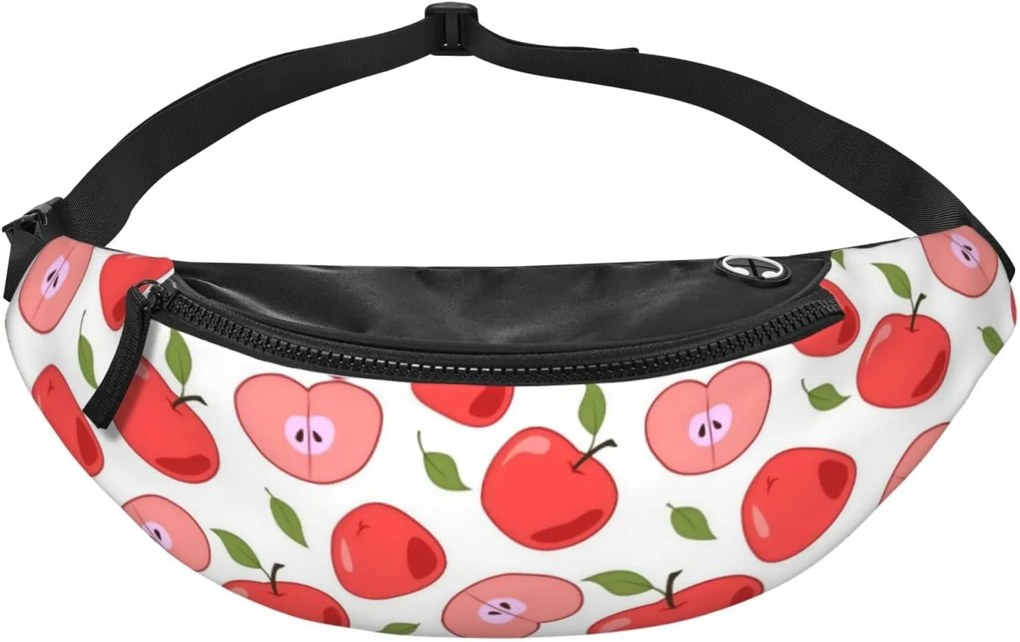 Leisure Sports Crossbody Bag Running Casual Hands-Free Wallets Waist Pack for Man Woman Father's Day for Dad Cartoon Apple