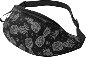 Leisure Sports Crossbody Bag Running Casual Hands-Free Wallets Waist Pack for Man Woman Father's Day for Dad Pineapple