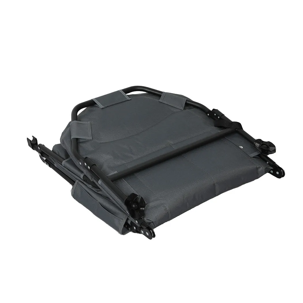 Levede Folding Camping Bed Camp Cots Black-NT_Rural