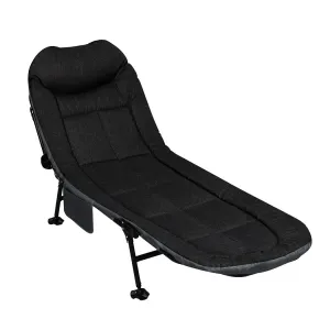Levede Folding Camping Bed Camp Cots Black-NT_Rural