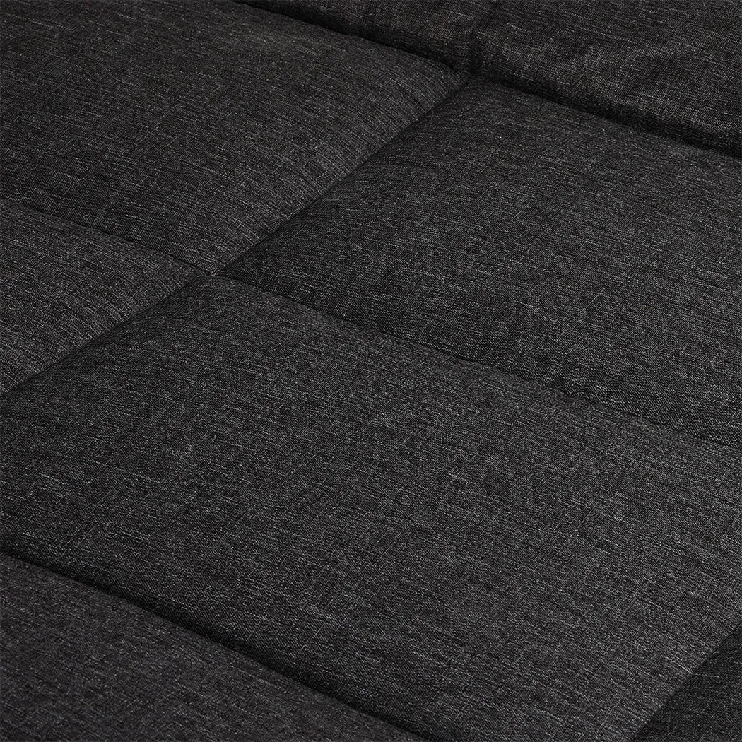 Levede Folding Camping Bed Camp Cots Black-NT_Rural