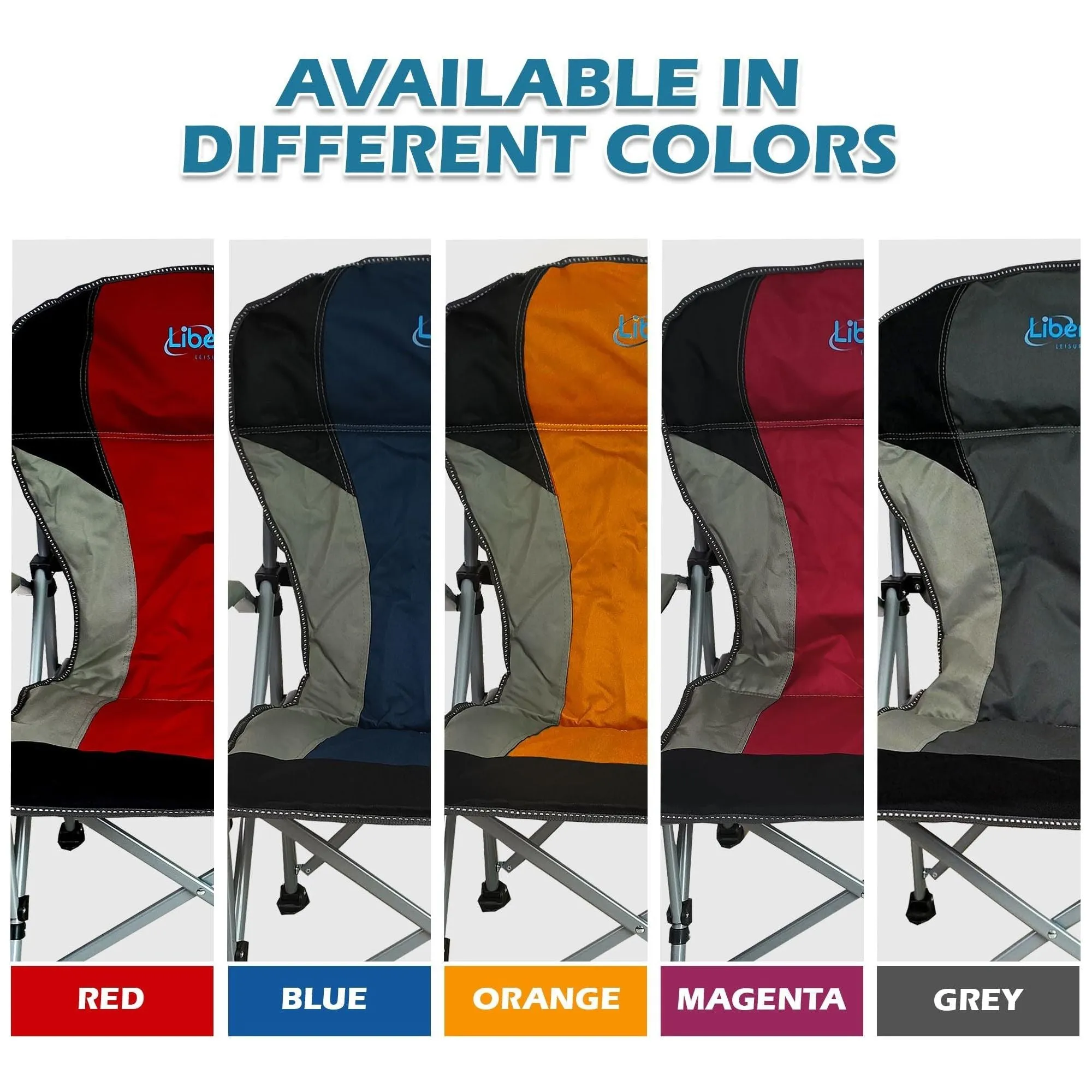 Liberty Red Folding Camping Chair MDS1203
