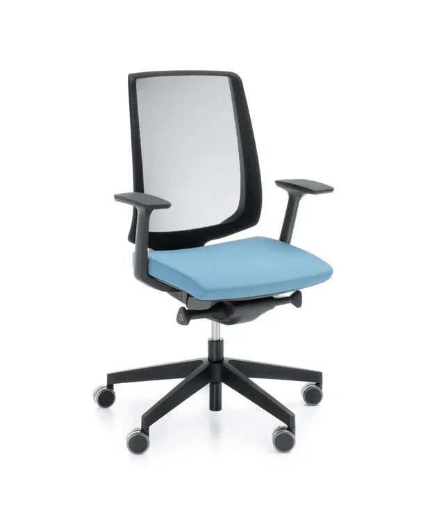 LightUp Light Grey Mesh Task Chair - Model 250