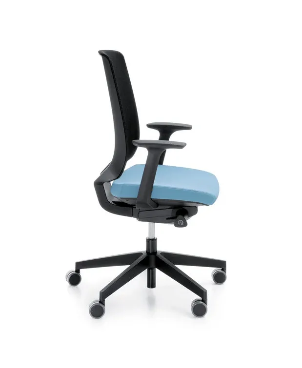 LightUp Light Grey Mesh Task Chair - Model 250