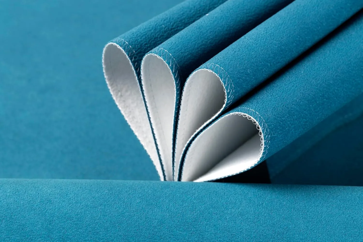 Liz Jordan-Hill Fabric by The Yard - Teal Microsuede Upholstery Fabric Polyester Blend with Aquaclean Technology - Reupholstery Sewing Material - Daytona Peacock 146-1 Yard