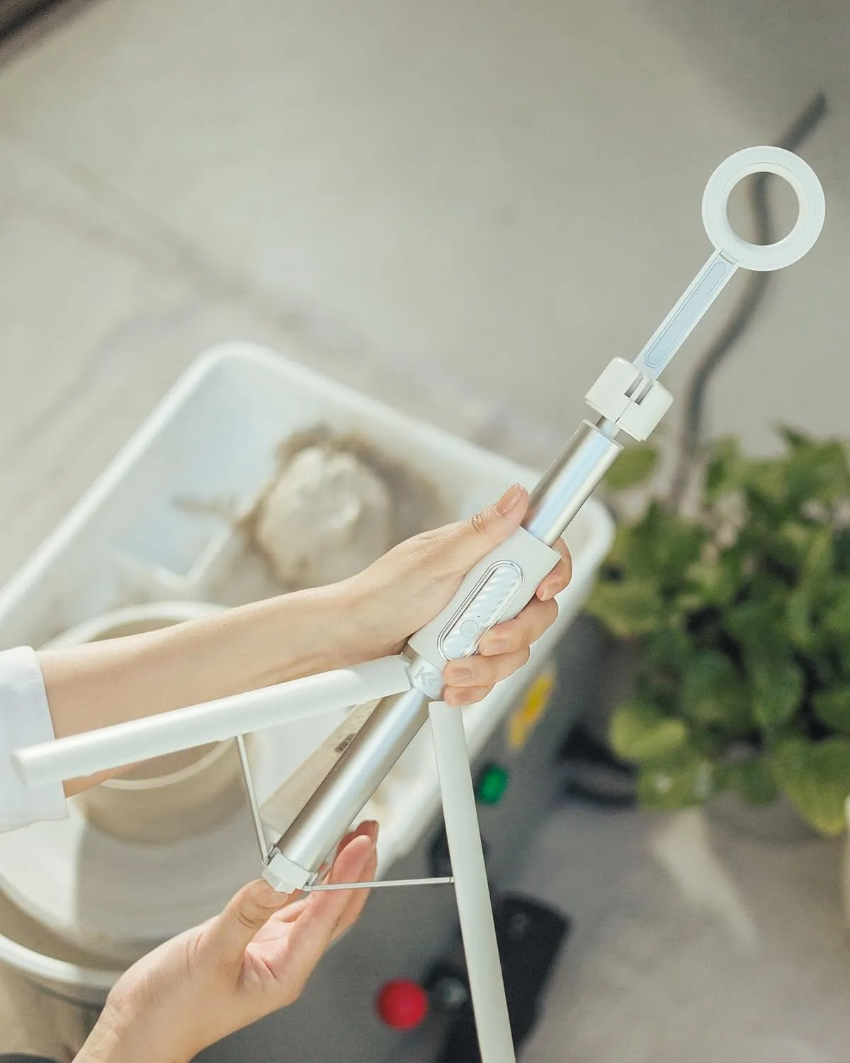 Magnetic Selfie Stick Tripod for iPhone, 64” Phone Tripod for Magsafe, Travel Phone Stand with Remote for iPhone 16 Pro Max