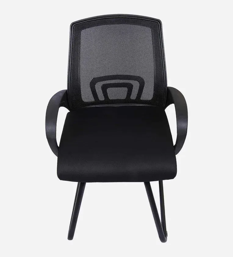 Medium Back Executive Chair with Black Powder Coated Metal Base