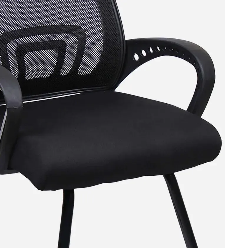Medium Back Executive Chair with Black Powder Coated Metal Base