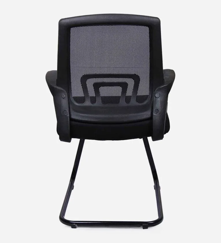 Medium Back Executive Chair with Black Powder Coated Metal Base