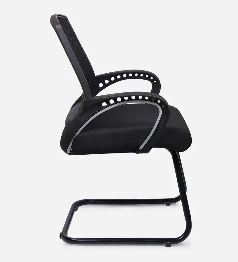 Medium Back Executive Chair with Black Powder Coated Metal Base