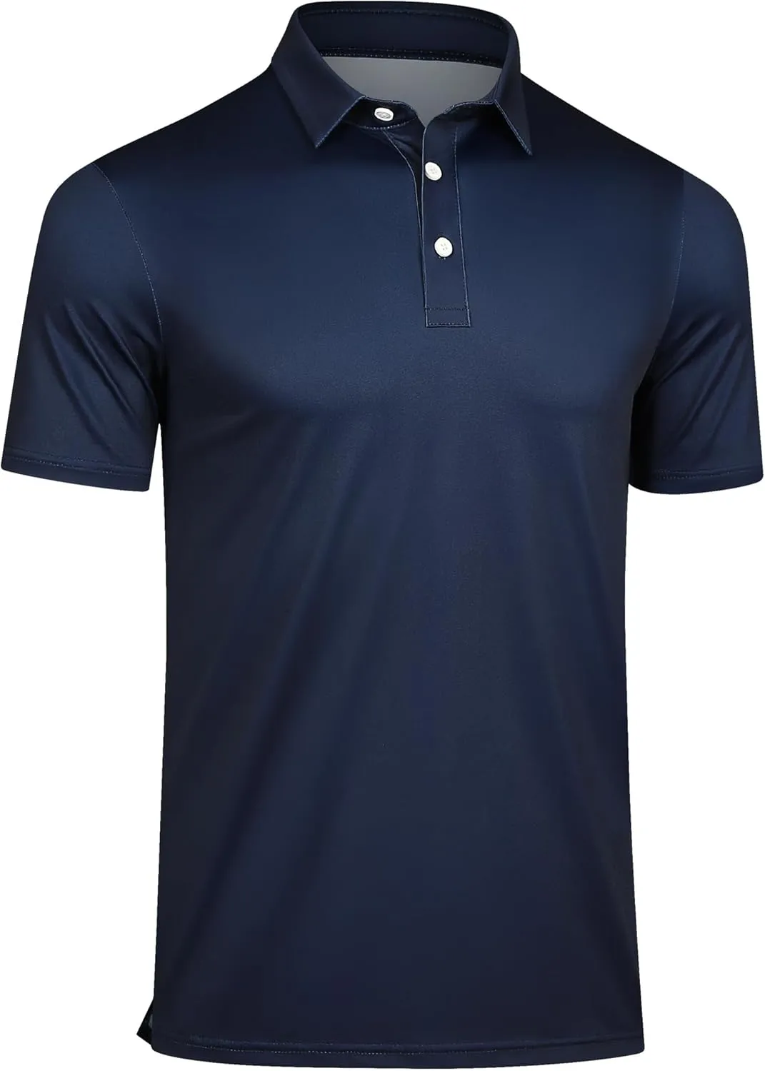 Men's Golf Shirts-Moisture Wicking Dry Fit Performance Recycled Polo Short Sleeve for Bussiness Casual Tennis